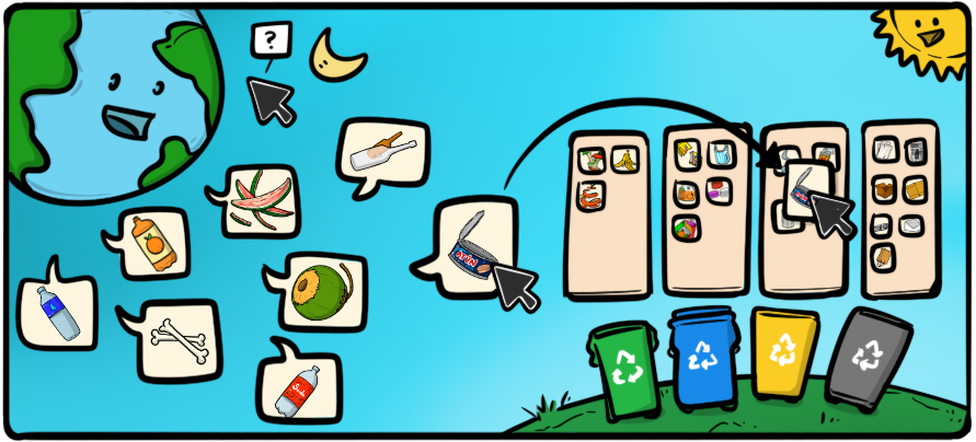 3. Arrastra y Recicla